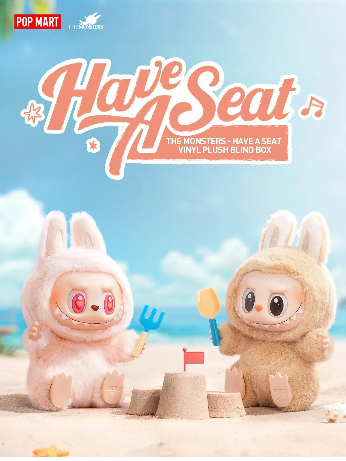 POP MART Labubu The Monsters Have A Seat Series Vinyl Plush Doll-Confirmed ZIZI