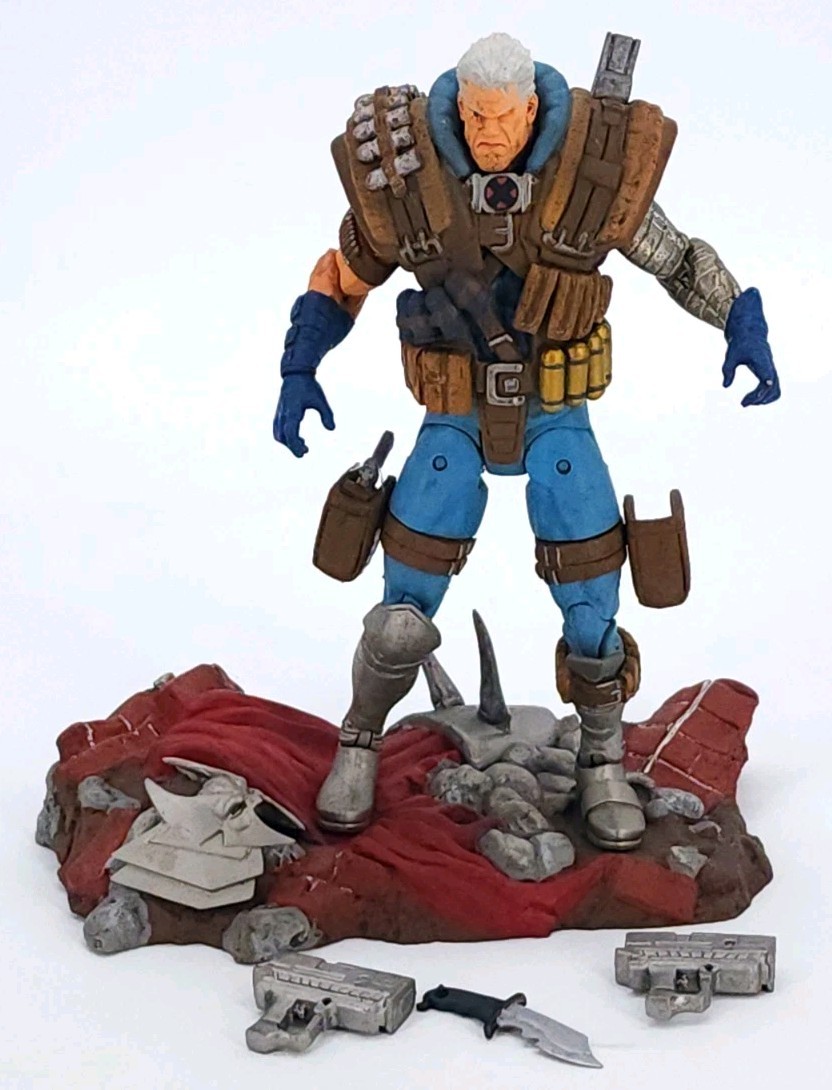 MARVEL Diamond Select X Men CABLE Deluxe 7″ Action Figure Used
