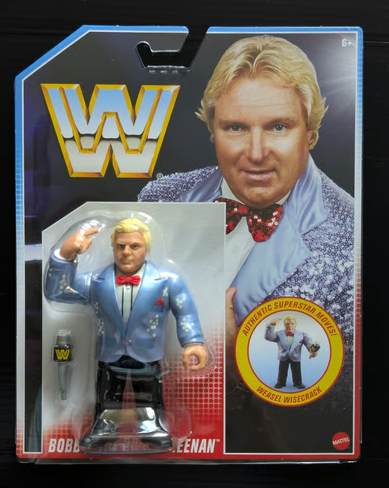 NEW MOC Mattel WWE Retro Bobby The Brain Heenan Wrestling Figure – WWF LJN WCW
