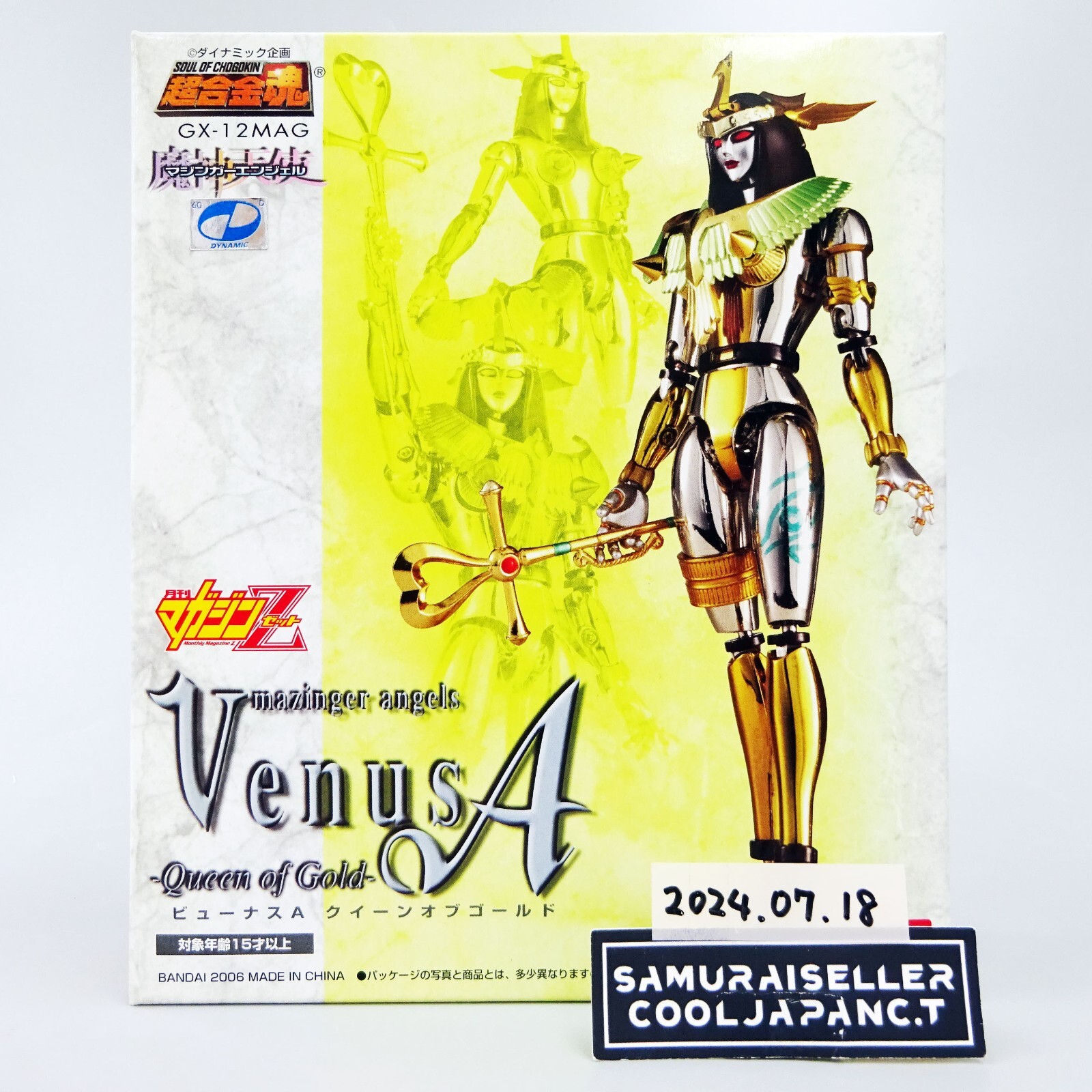 BANDAI Soul of Chogokin GX-12-MAG Mazinger Z Angels Venus A Queen of Gold NEW