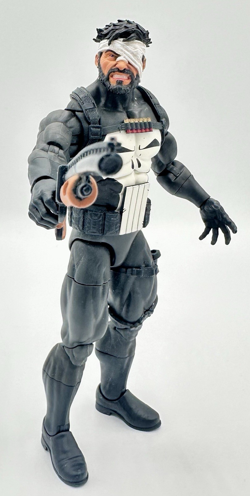 Custom Punisher Bandaged Head for 6in 1:12 Fits Marvel Legends Frank Castle