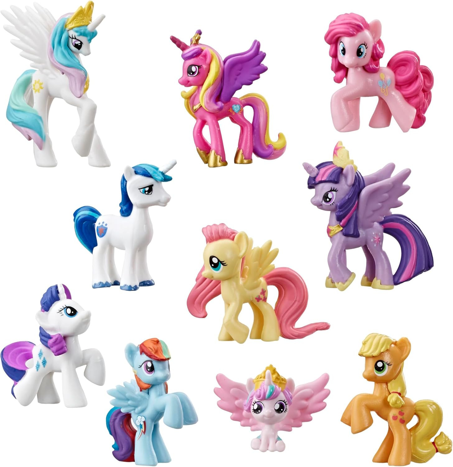 Toy Rainbow Equestria Favorites 10 Figure Collection, for Kids Ages 3 Years Old