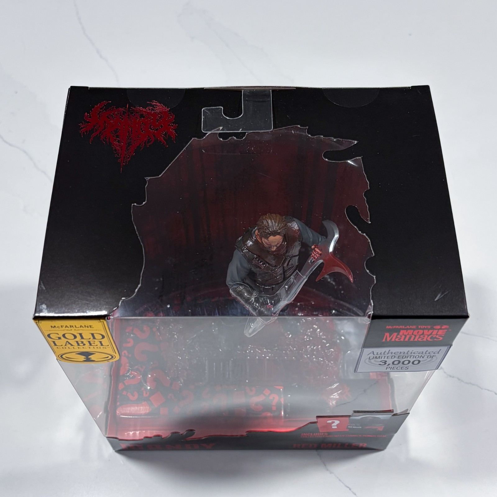 Red Miller Posed Figure Mandy Movie Maniacs 6-Inch Gold Label McFarlane 1/3000