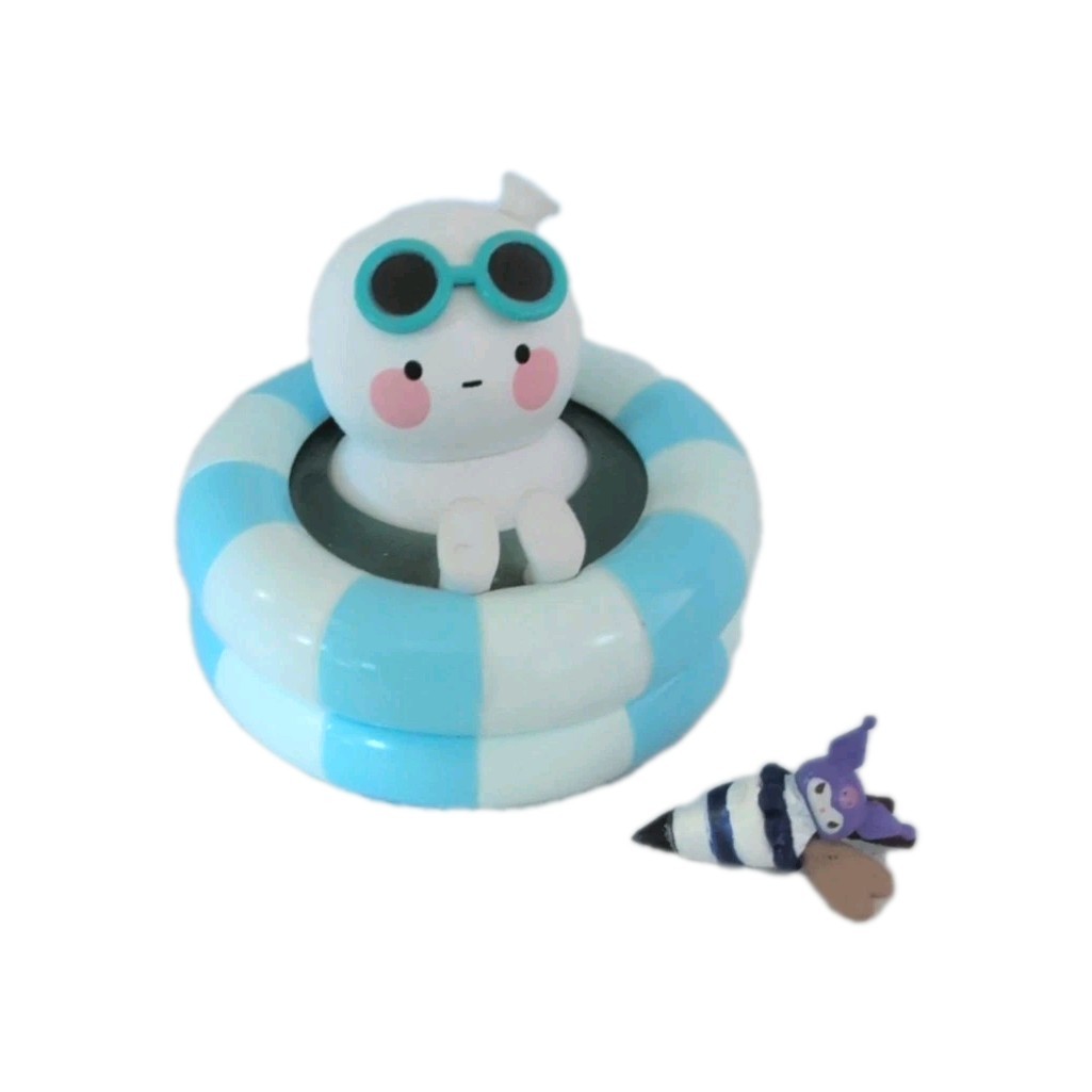 Pop Mart Bobo & Coco Go Camping Series Mini Figure Swimming