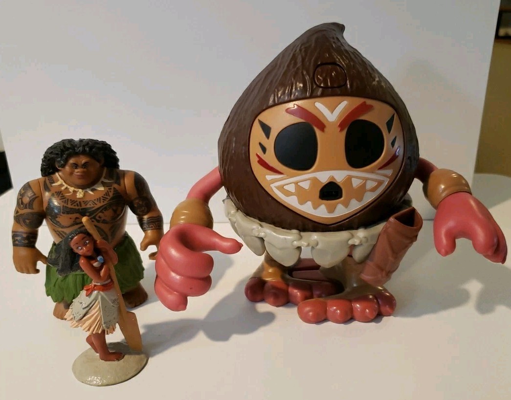 Disney Moana Coconut Kotu Motion And Sound Moana, Maui Figures