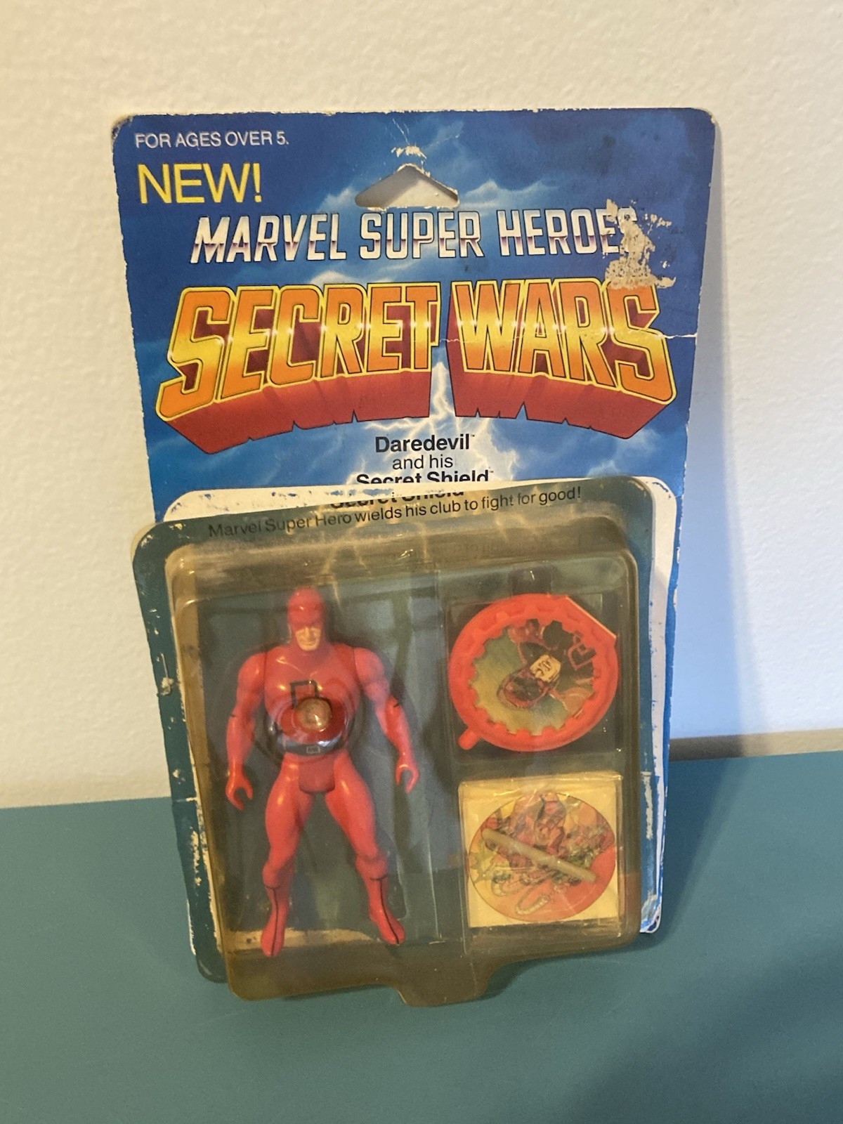 1984 Mattel Marvel Super Heroes Secret Wars DAREDEVIL / SECRET SHIELD *OPENED*
