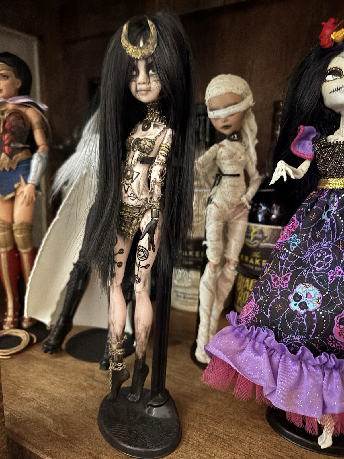 Enchantrees Doll (11in)inspired by the movie “Suicide Squad” Action Figure OOAK