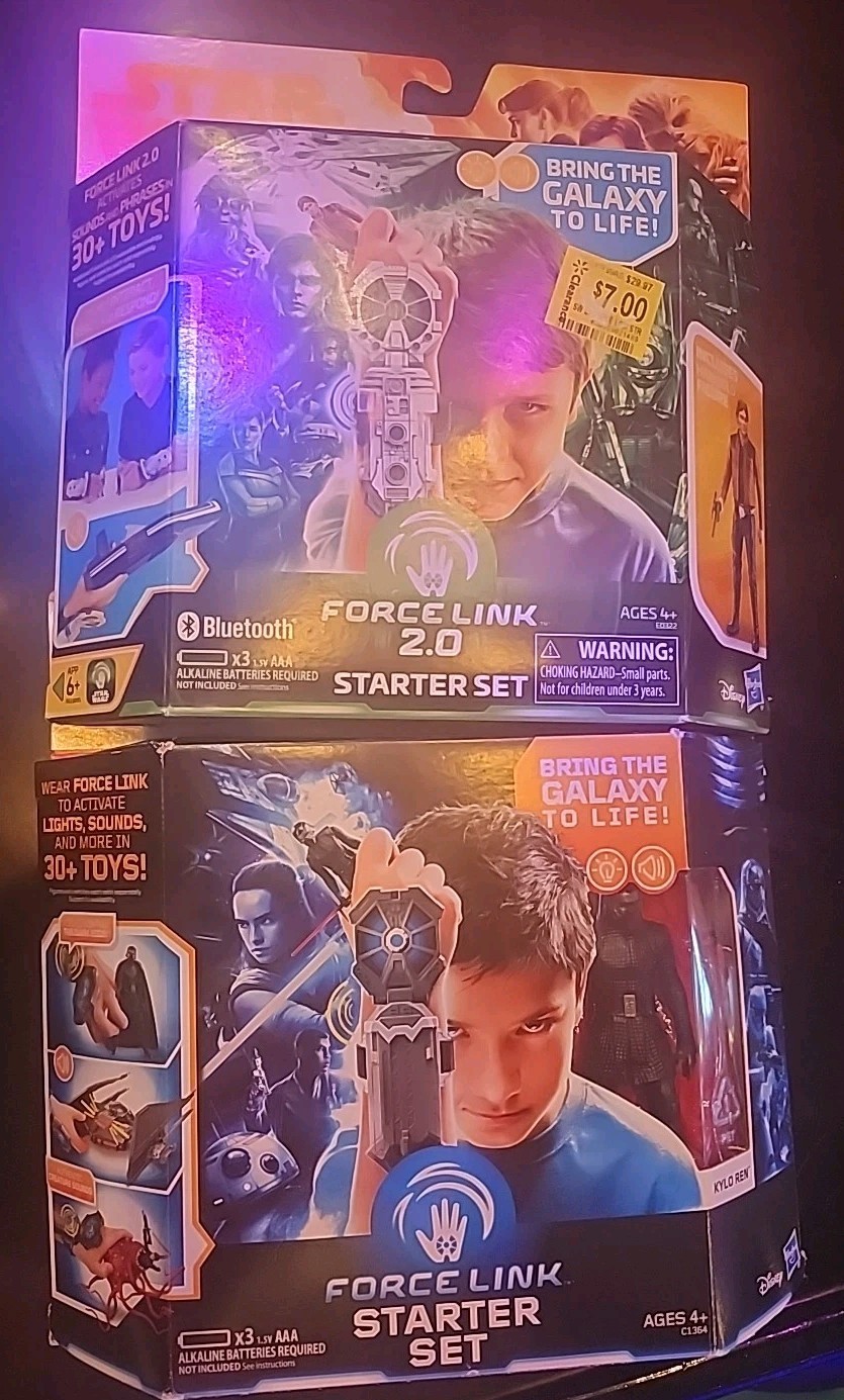 Hasbro Star Wars ForceLink Starter&2.0 Set Kylo Ren & Hon Solo Figure New Sealed