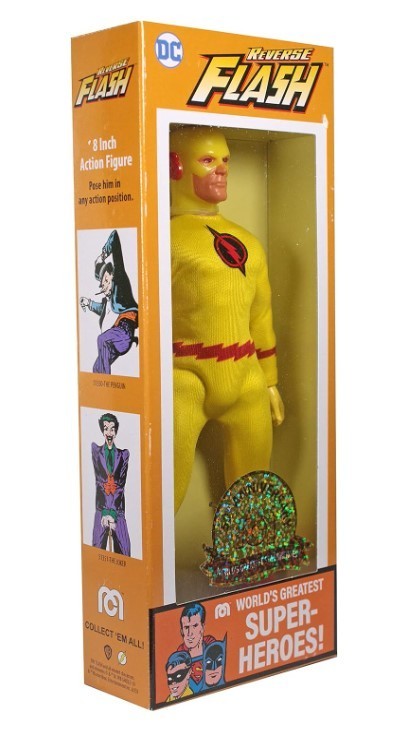 NEW Mego 51356 THE REVERSE FLASH 50th Anniversary 8in Action Figure DC Comics