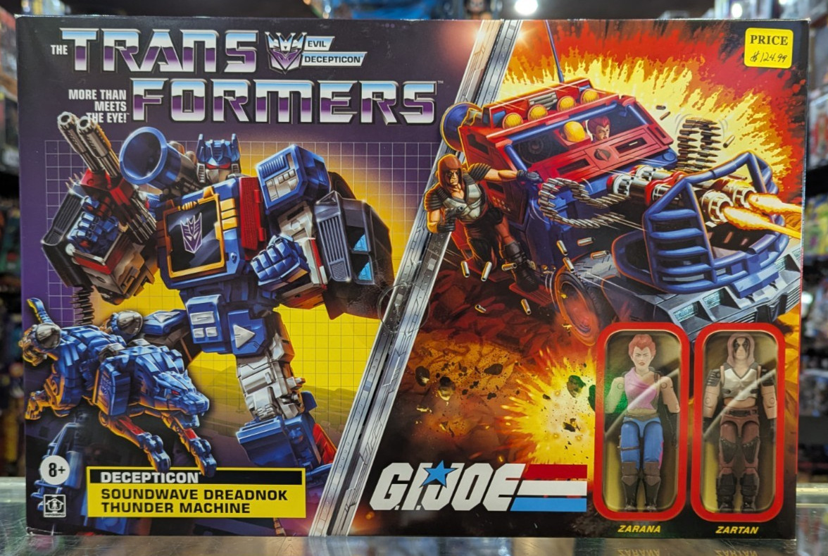 GI Joe Transformers Crossover Soundwave & Thunder Machine Zartan Zarana