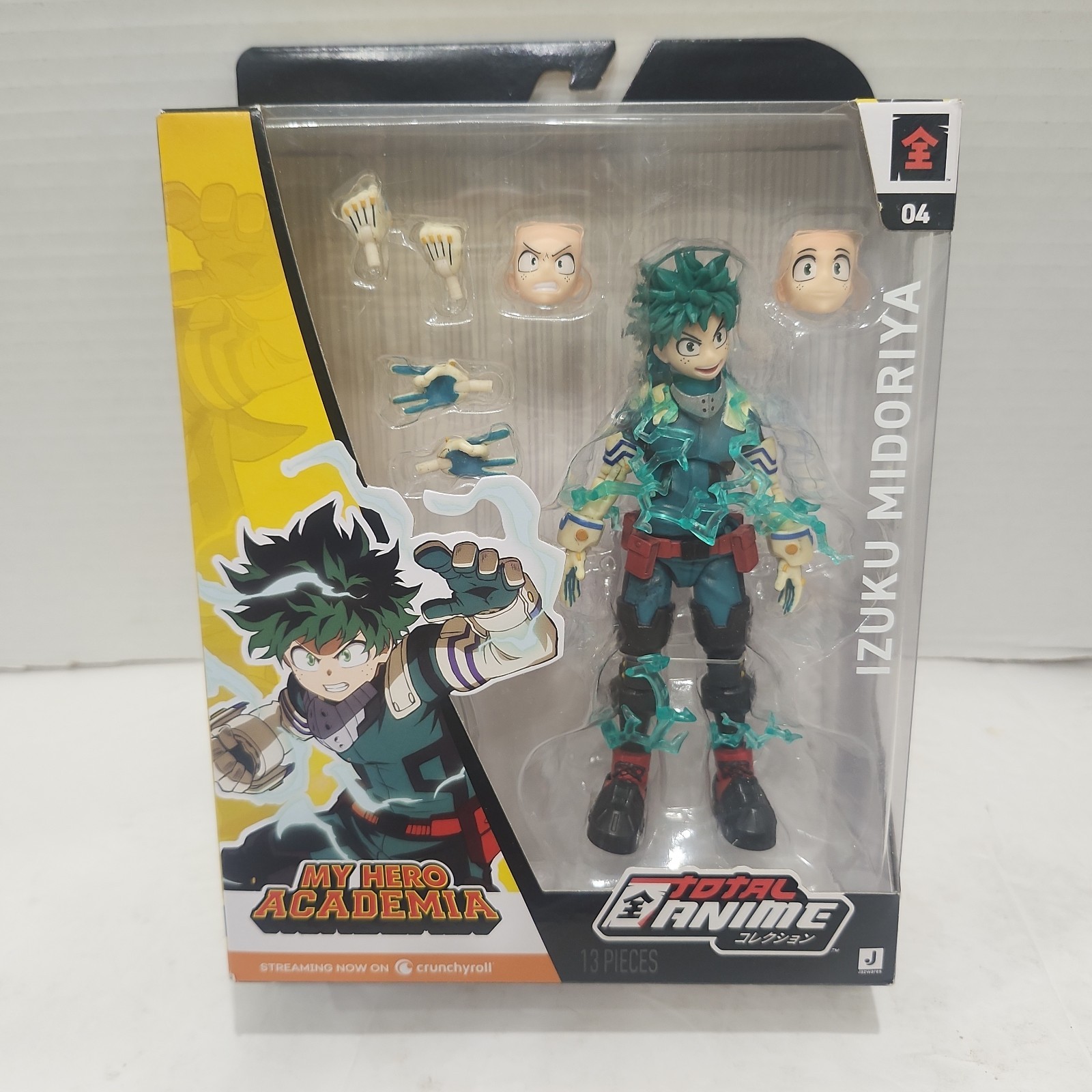 Jazwares Total Anime #04 My Hero Academia Izuku Midoriya Deku Action Figure New