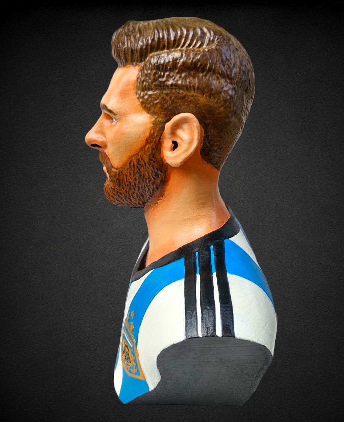 Fanart figure Lionel Messi airbrush painted bust Adult 17+