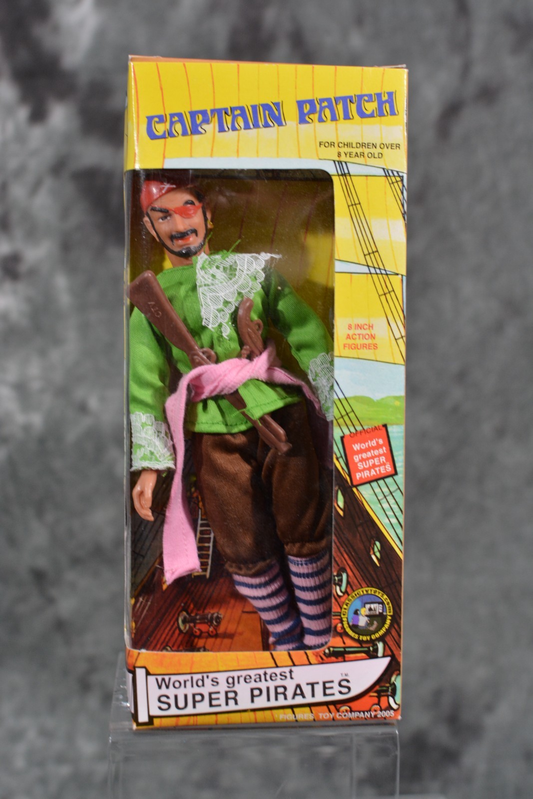 Vintage 2005 FTC Toys Worlds Greatest Super Pirates Captain Patch in Package