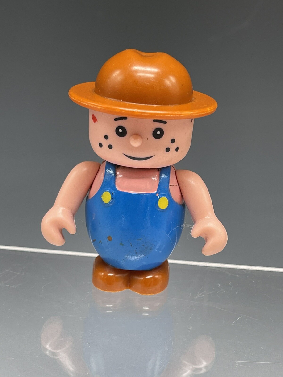 1984 Farmer Boy Toy Action Figure, 2 1/2 inch, Meritus Industries, Thailand
