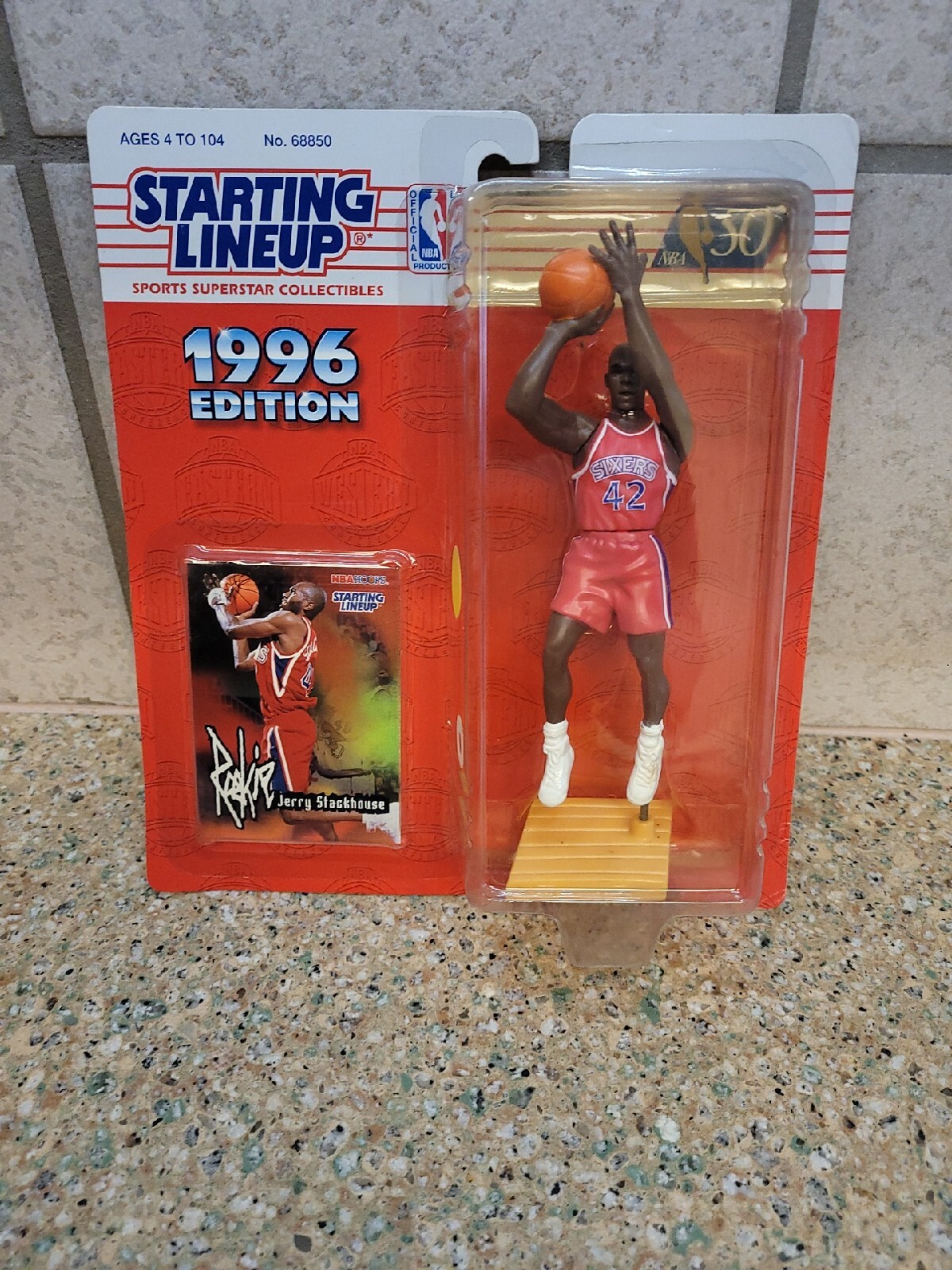 1996 Starting Lineup Jerry Stackhouse NBA Philadelphia 76ers Sixers Vintage SLU