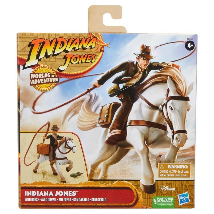 Indiana Jones Toy Figure Set with Horse & Accessories – Ages 4 and Up