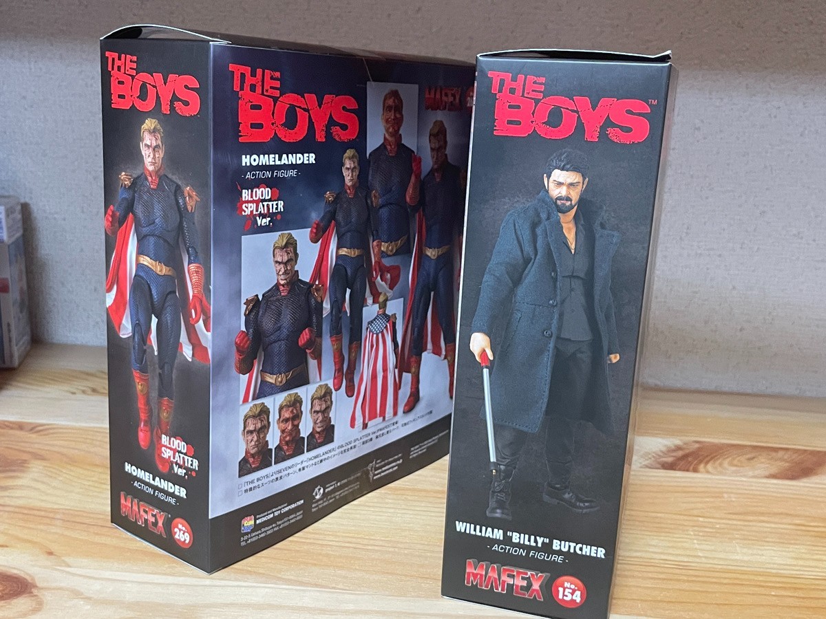MAFEX The Boys Homelander Blood Splatter Ver No.269 & Billy Butcher No.154 Set