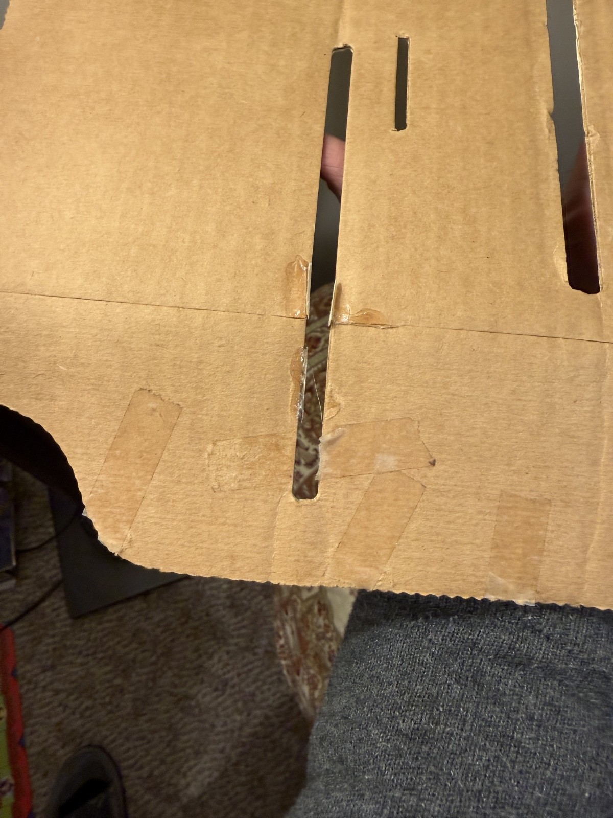 1980 Kenner Star Wars Hoth Ice Planet AT-AT Background Head Cardboard Set Part