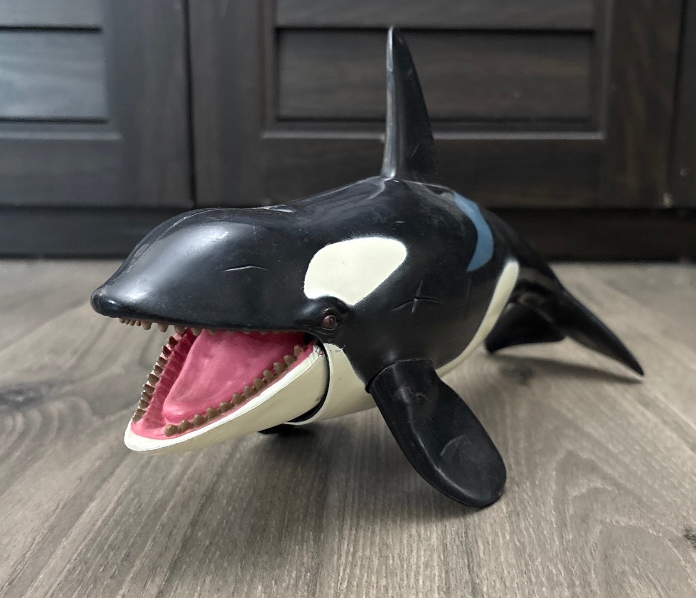 Vintage Chap Mei Toys R’ Us Orca Killer Whale 11″ Action Figure Toy Working Jaw
