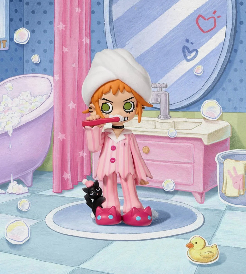 POP MART x Lil Peach Riot Sleepover Series Gigi-Brush Teeth Confirmed Figure