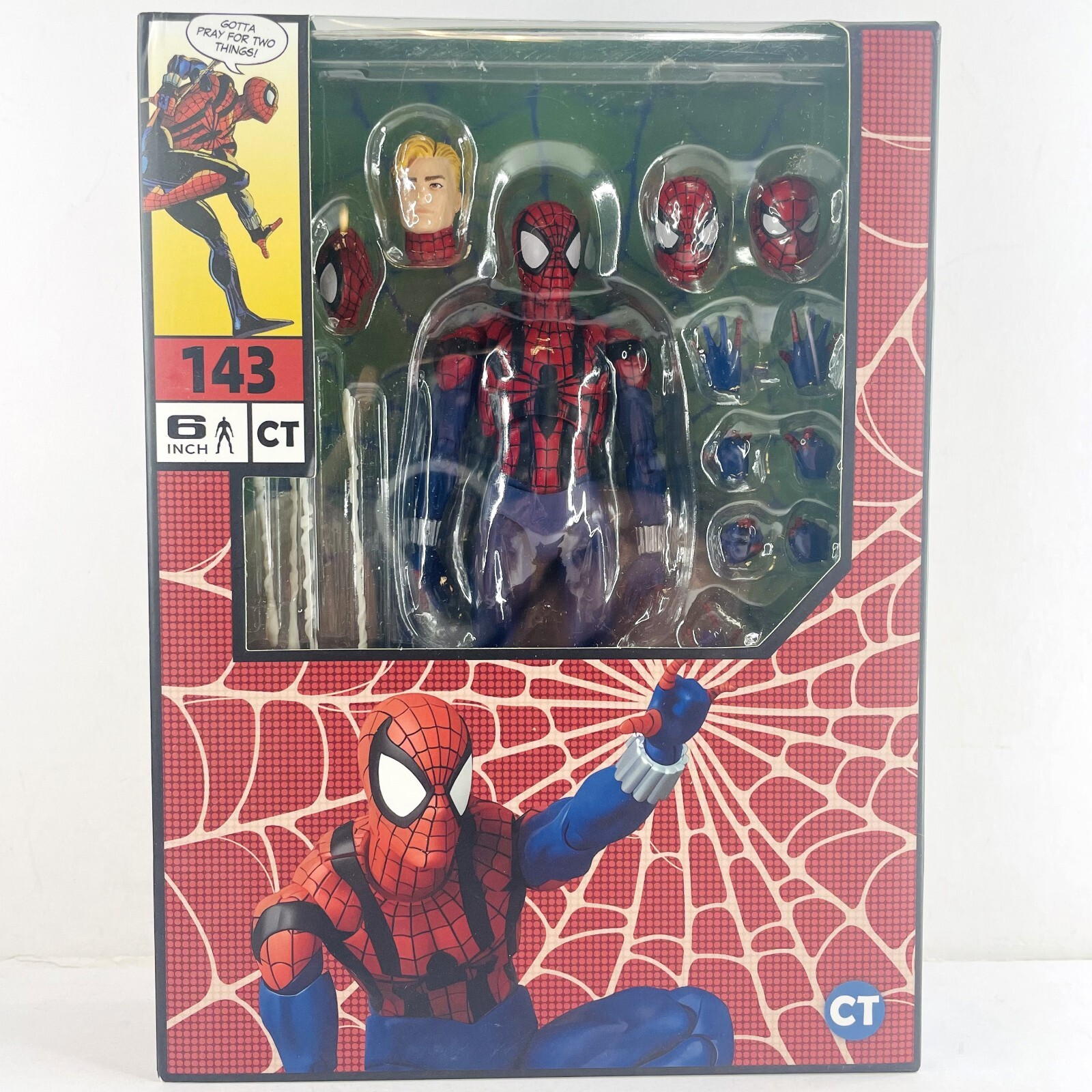 Spider-Man Ben Reilly Spiderman 6″ Action Figure CT Toys #143 New In Box