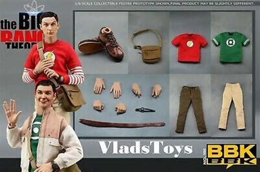BBK The Big Bang Theory Genius Scientist Sheldon Lee Cooper1/6 Figure BBK06 USA