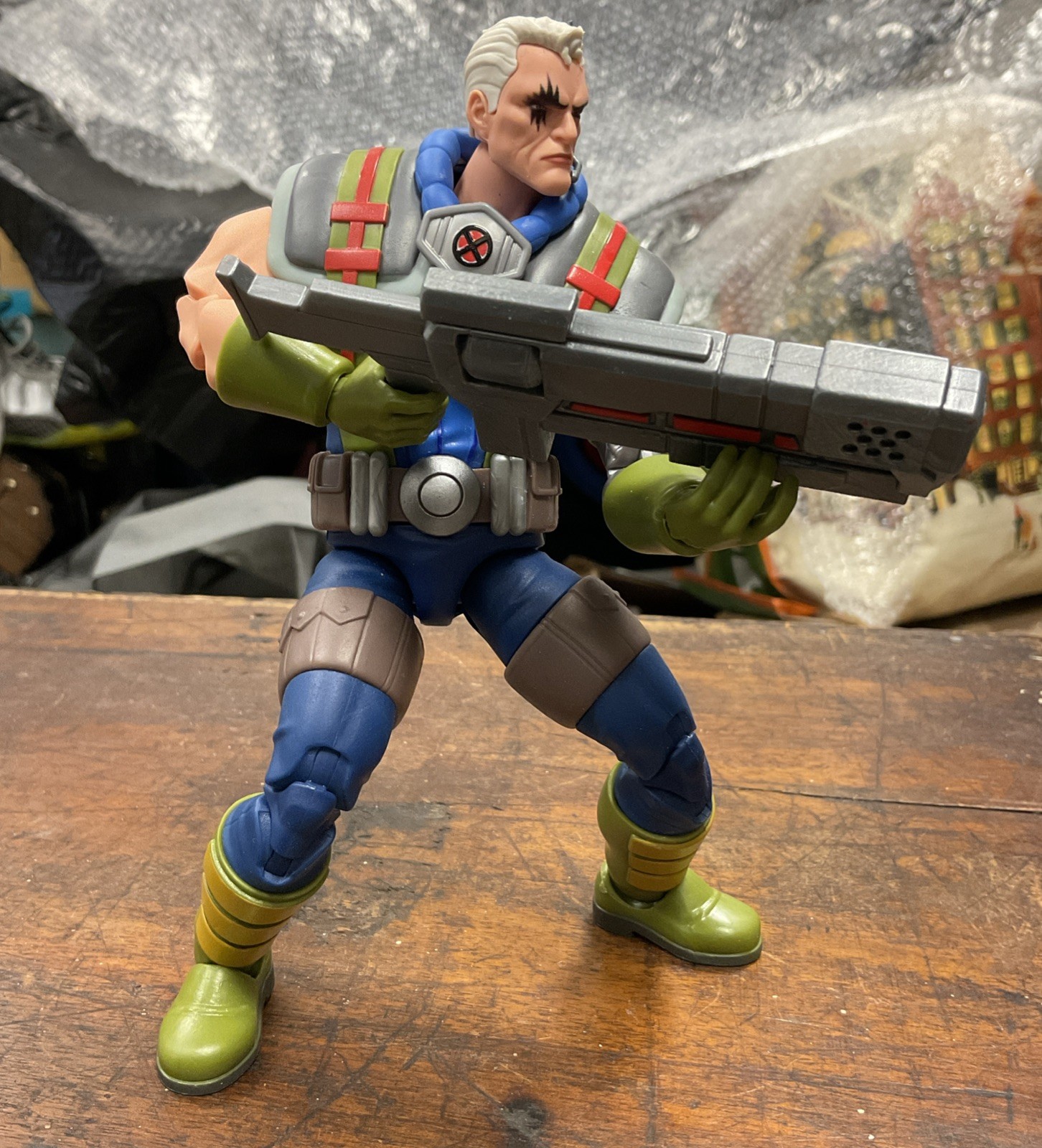 X-Men ’97 Marvel Legends Series Marvel’s Cable 6″ Action Figure Incomplete