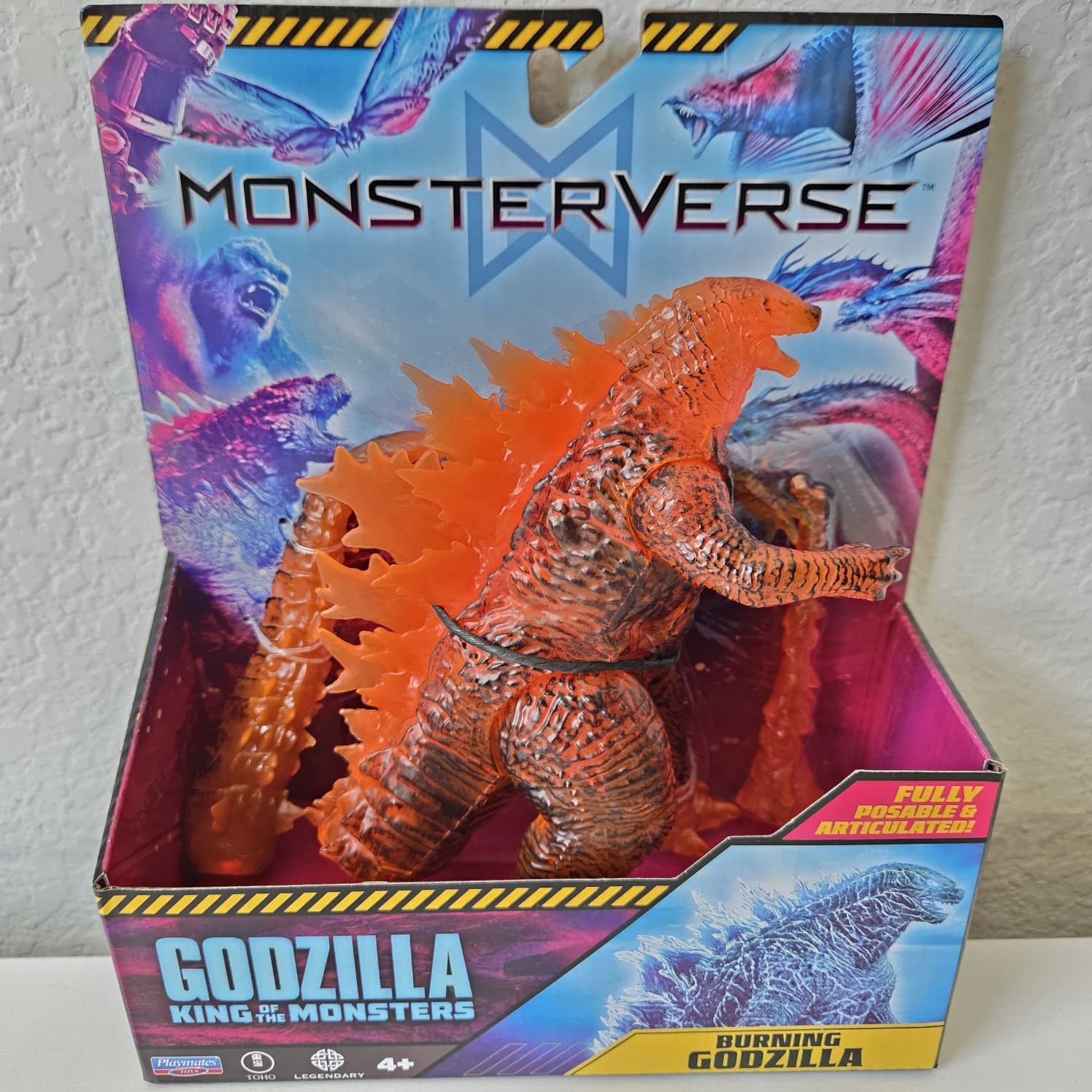 Playmates Toys Monsterverse Ion Dragon, Burning Godzilla, Rodan, Titanus Scylla