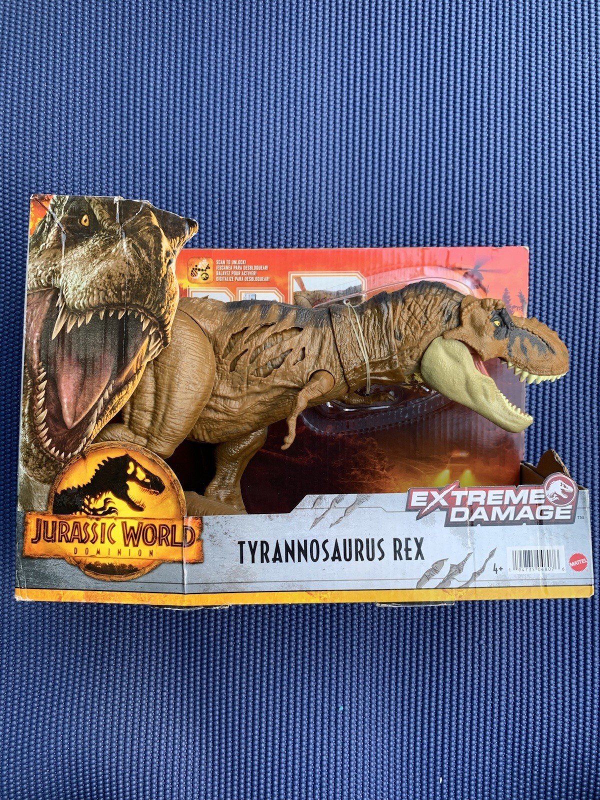 Mattel – Jurassic World Extreme Damage Tyrannosaurus Rex Toy – Multicolor…