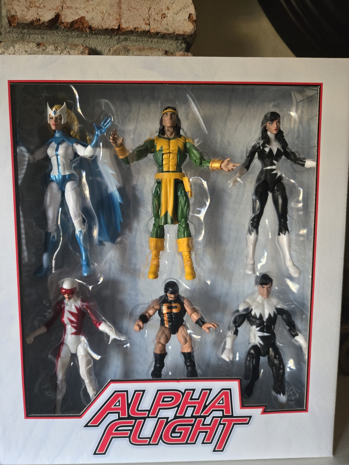 MARVEL LEGENDS ALPHA FLIGHT BOX SET NEW & SEALED PUCK AURORA NORTHSTAR SNOWBIRD