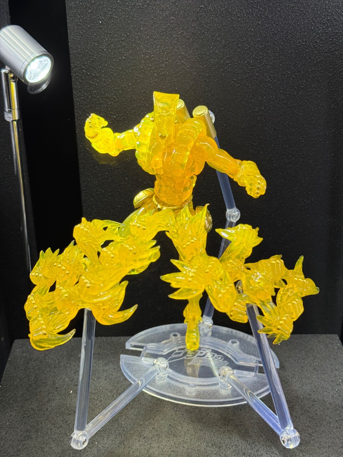 Medicos Super Action Statue JoJo Star Platinum clear , The World , Acrylic Stand