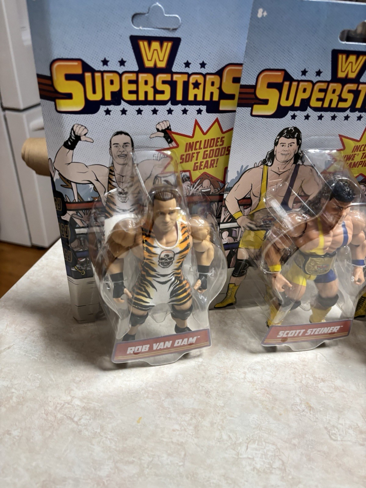 WWE Superstars Series 16 Rob Van Dam, Hurricane, Scott & Rick Steiner Bent Card