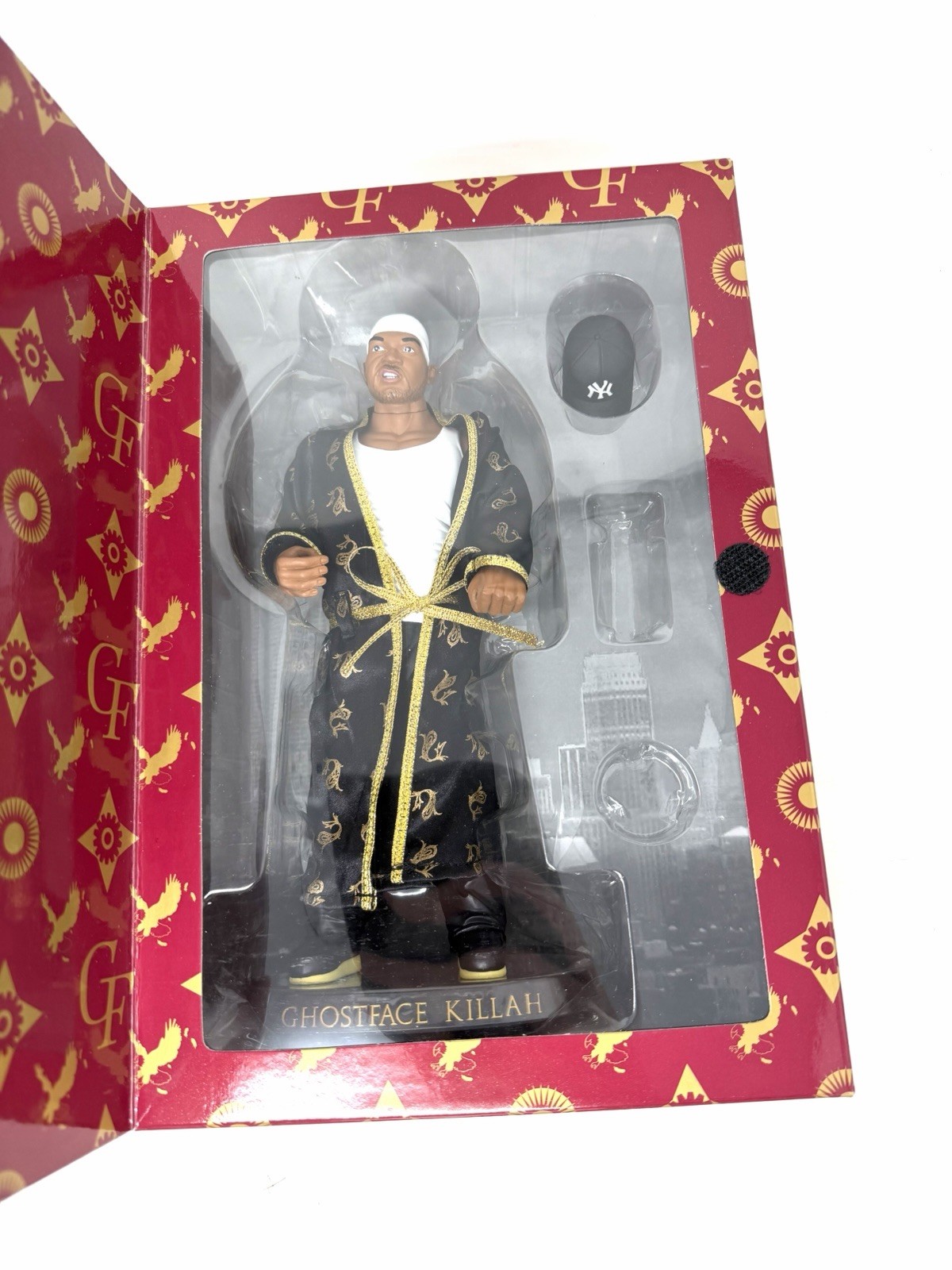 GHOSTFACE KILLAH Black & GOLD EDITION WU TANG CLAN 4 CAST ACTION FIGURE