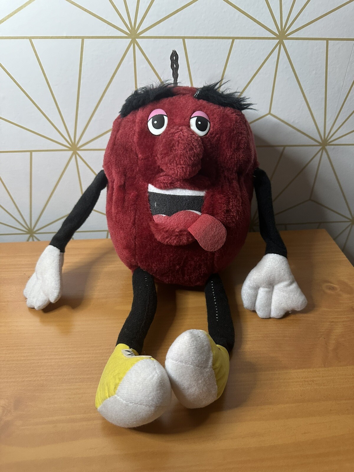 Vintage 80’s California Raisin Plush Doll 14 inches Bendable