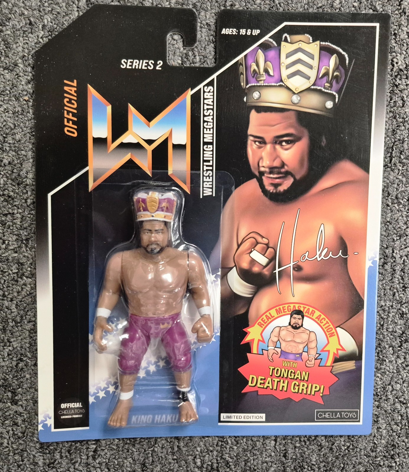 WWF WWE King Haku Epic Toys Retro MOC Hasbro Action Figure Wrestling Megastars