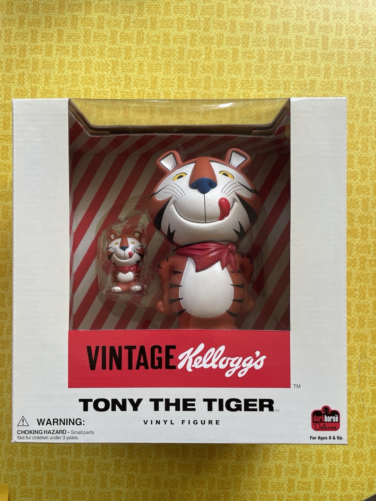 NIP VINTAGE KELLOGG’S TONY THE TIGER & TONY JUNIOR VINYL DELUXE FIGURE SET