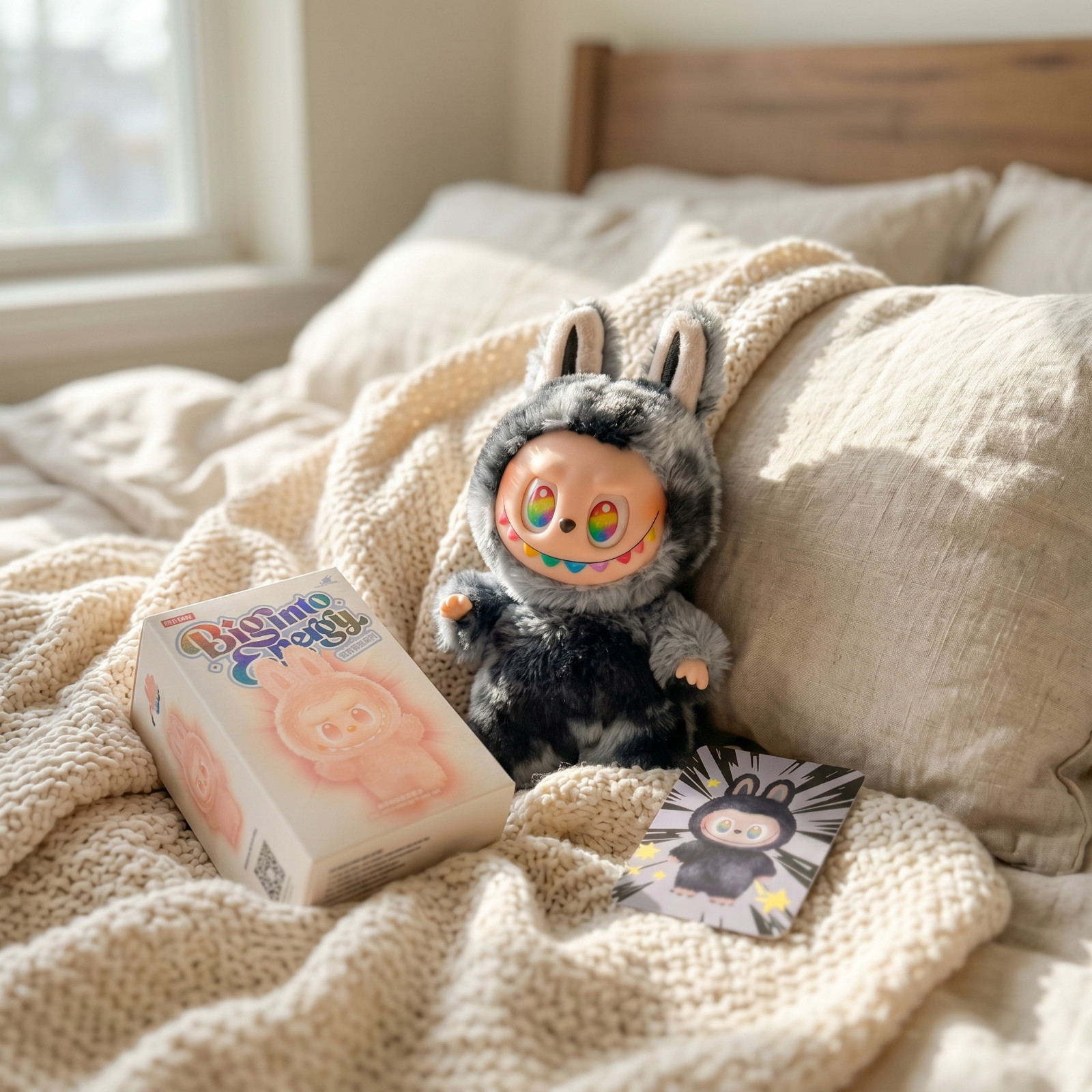 POP MART Labubu Grey V3 Secret ID Hidden Secret ID Grey Rare Labubus