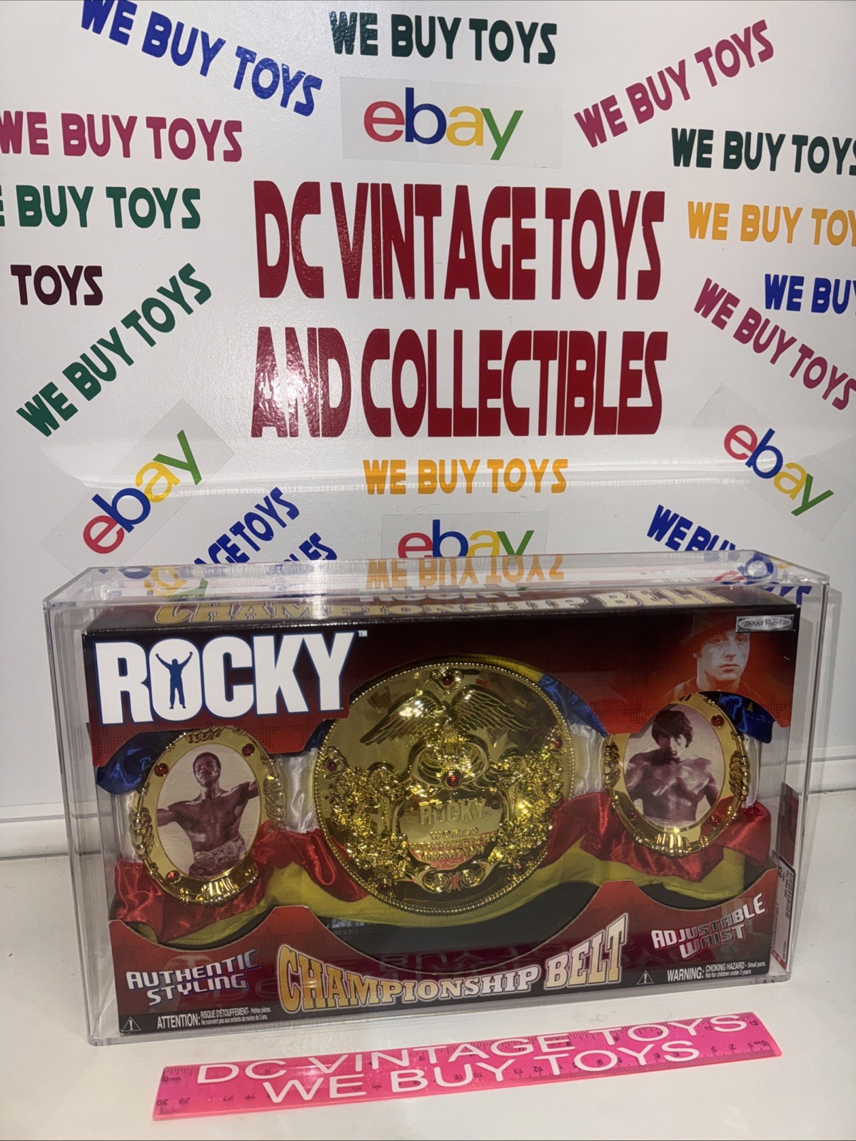 Jakks Pacific Rocky Balboa Championship Belt Sylvester Stallone AFA 85 NEW ?