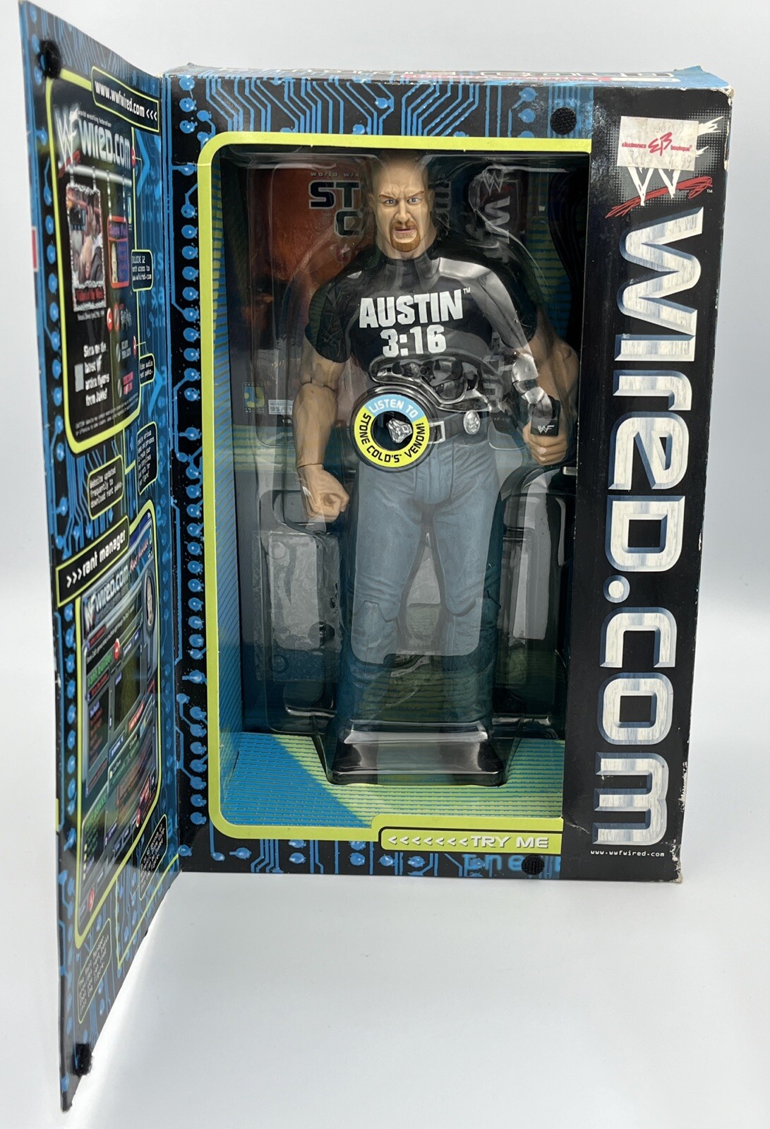 JAKKS Pacific WWE 1999 Stone Cold Steve Austin Internet-Active Electronic Figure