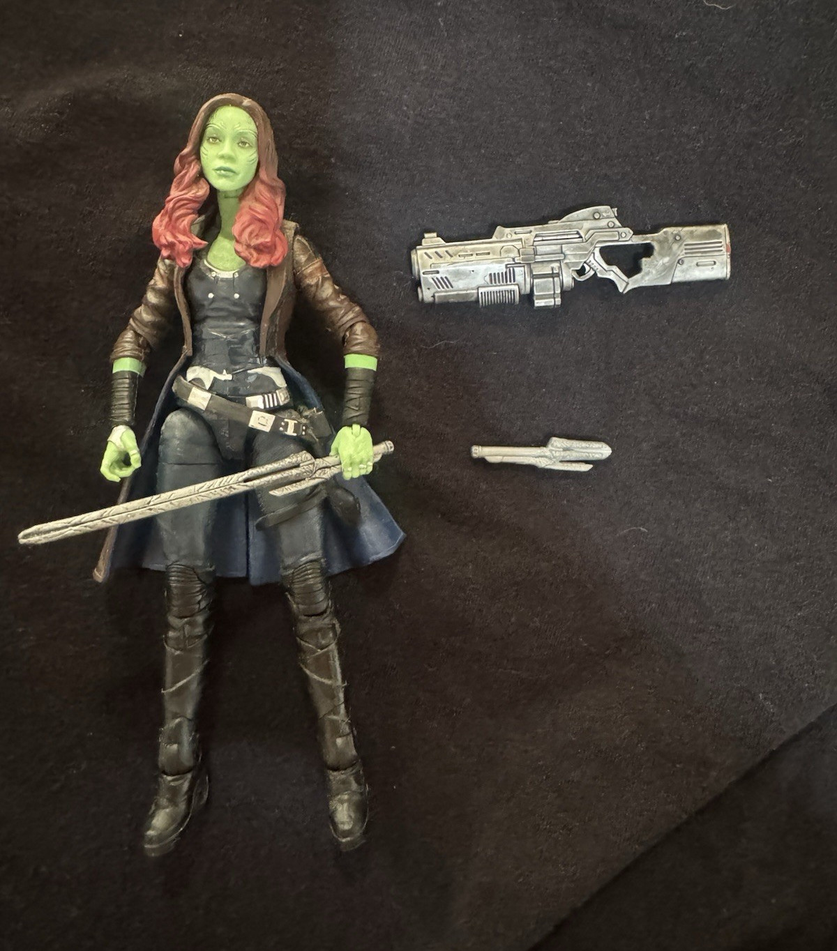 Marvel Gamora Guardians of the Galaxy Action Figure w/ Gun & Sword