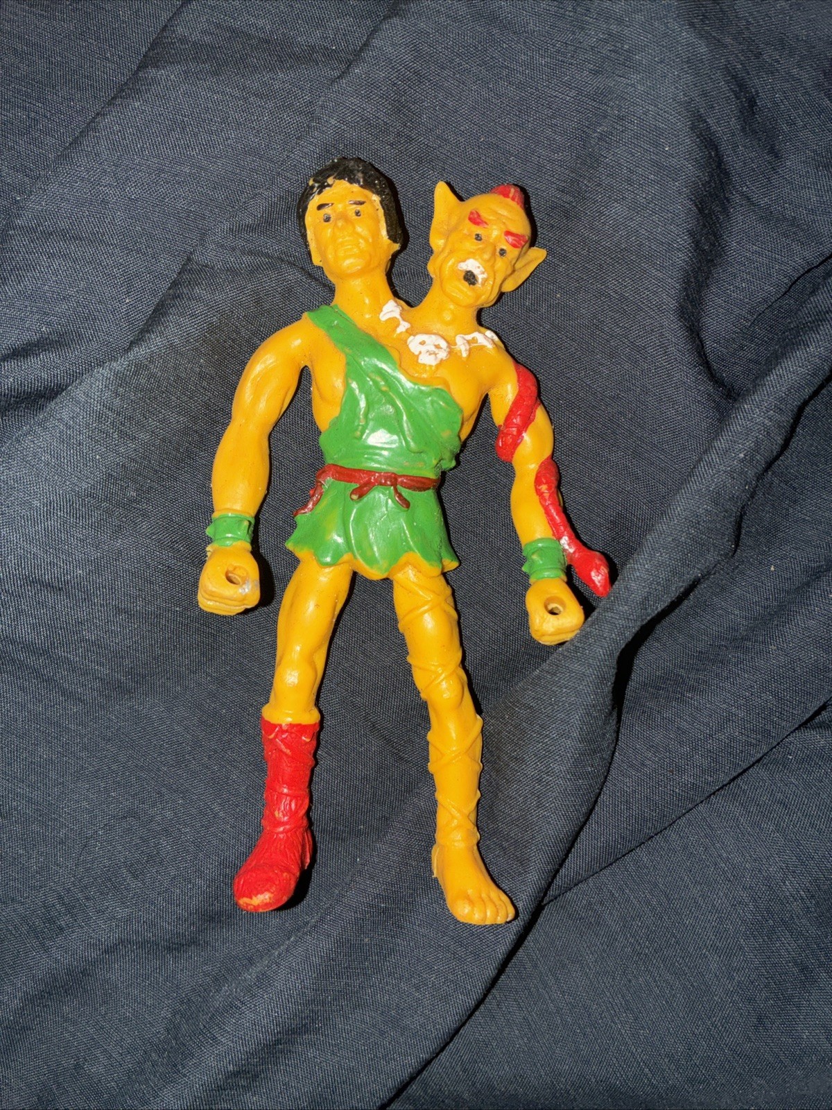 Arco Other World action figure rubber bendable toy Two Headed Skitzo head snake