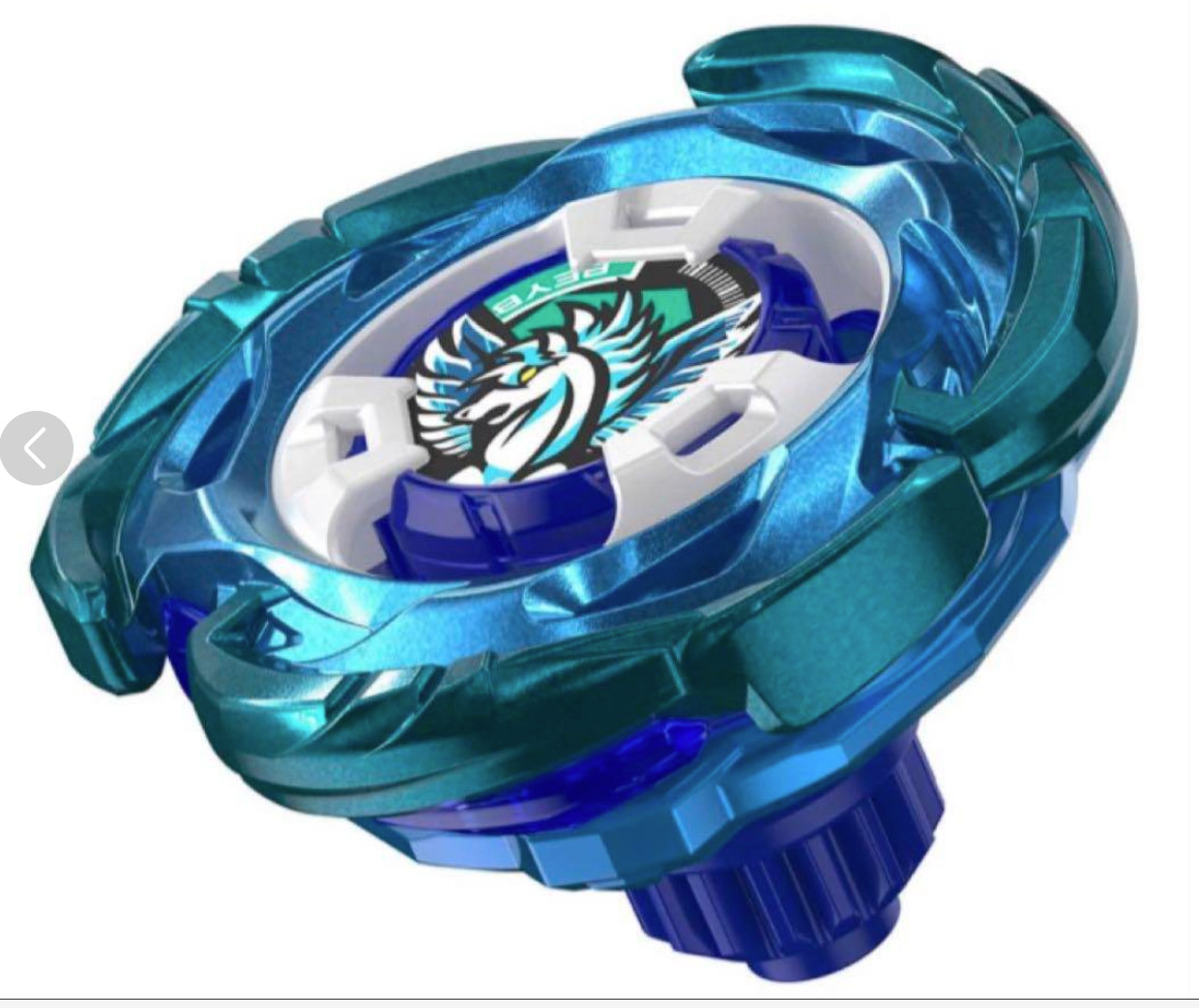 Beyblade X UX-00 Aero Pegasus 3-70A Double Metal Coat Takara Tomy Blue Green