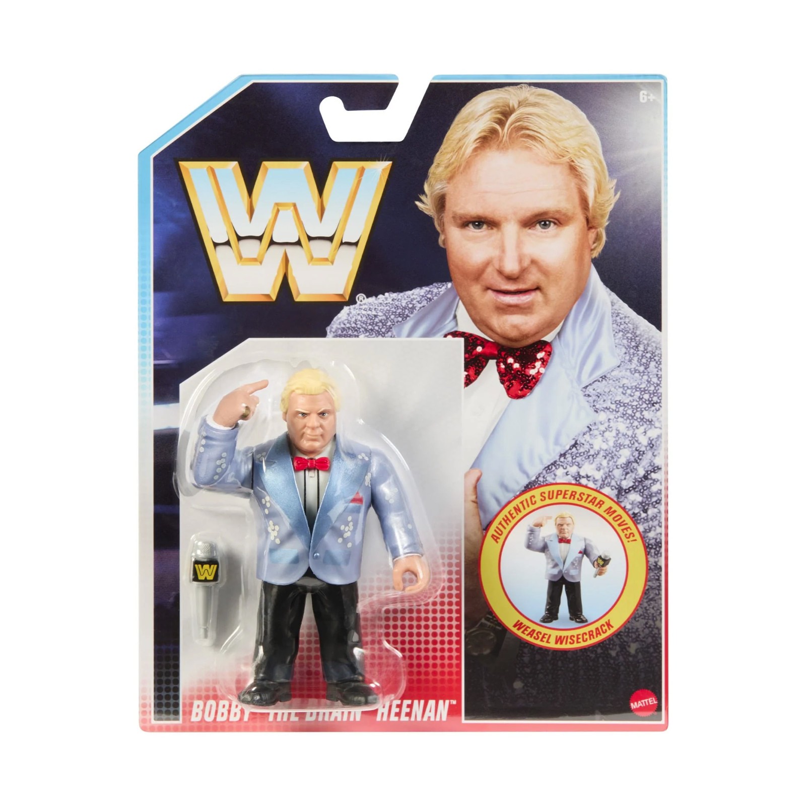 Mattel WWE Retro Collection 4.5″ Figure – BOBBY The Brain HEENAN with Mic