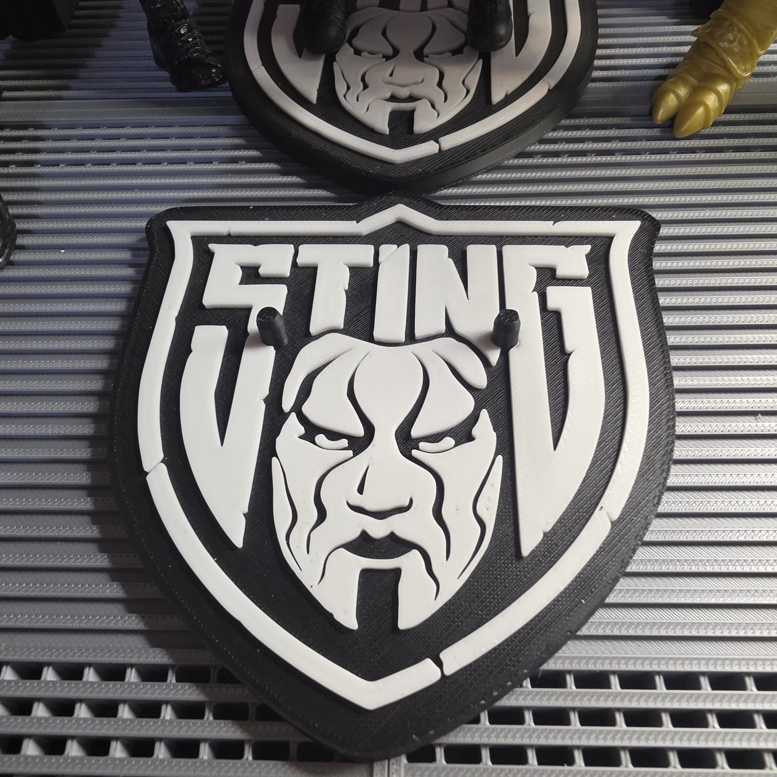 AEW Jazwares Unrivaled Unmatched Sting Logo Stand Accessory