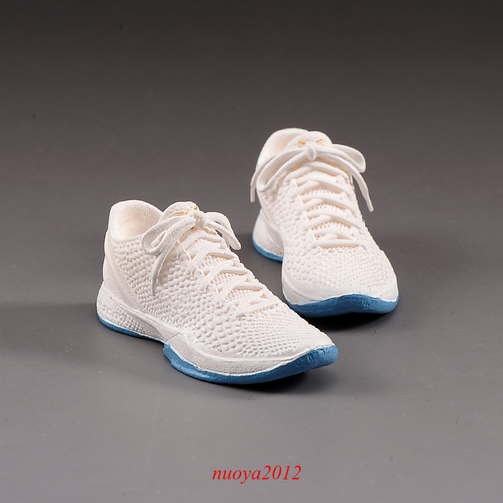 1/6 Blue Male Solid Casual Sports Shoes White Model Fit 12″ Action Figure Body