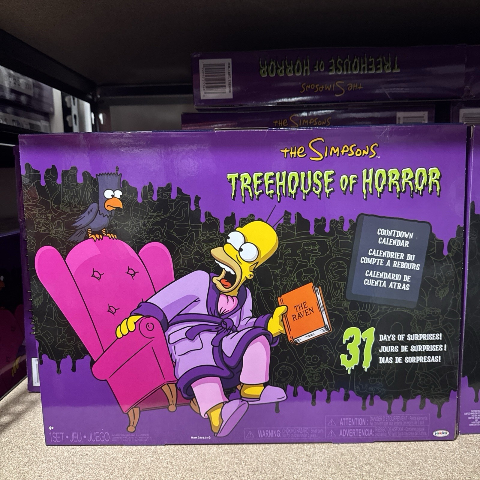 The Simpsons Treehouse of Horror Halloween Countdown Advent Calendar 2025 New