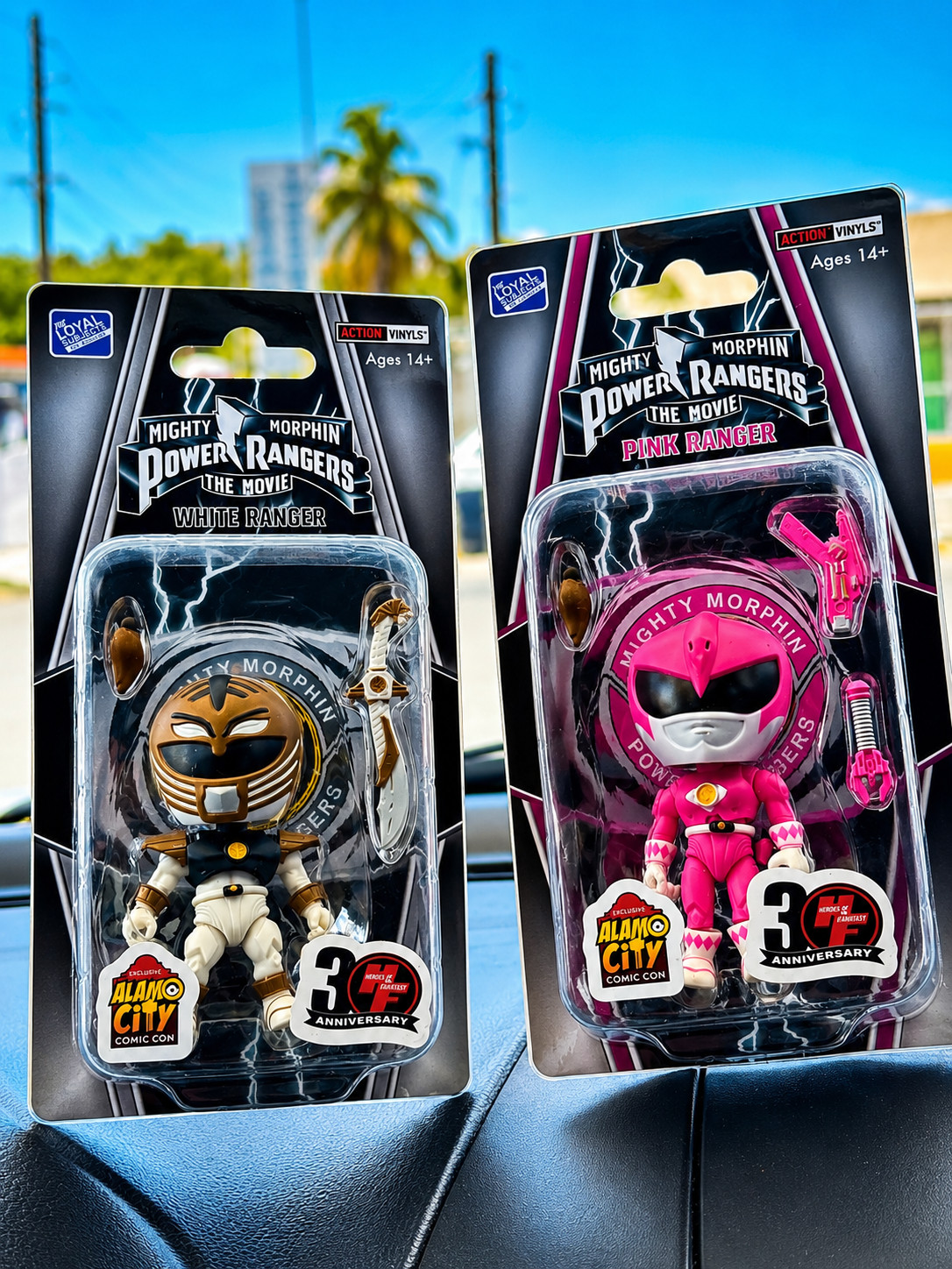 Mighty Morphin Power Rangers White Ranger & Pink Ranger Figure | THE MOVIE MMPR