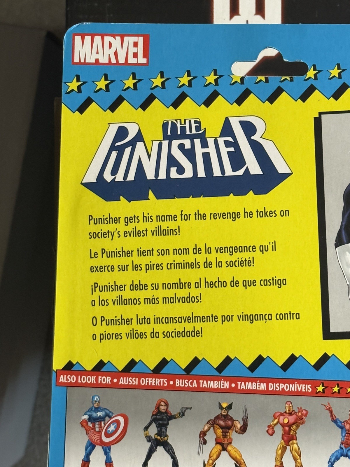 Marvel Legends Retro Hasbro The Punisher Frank Castle Action Figure NIB 2019