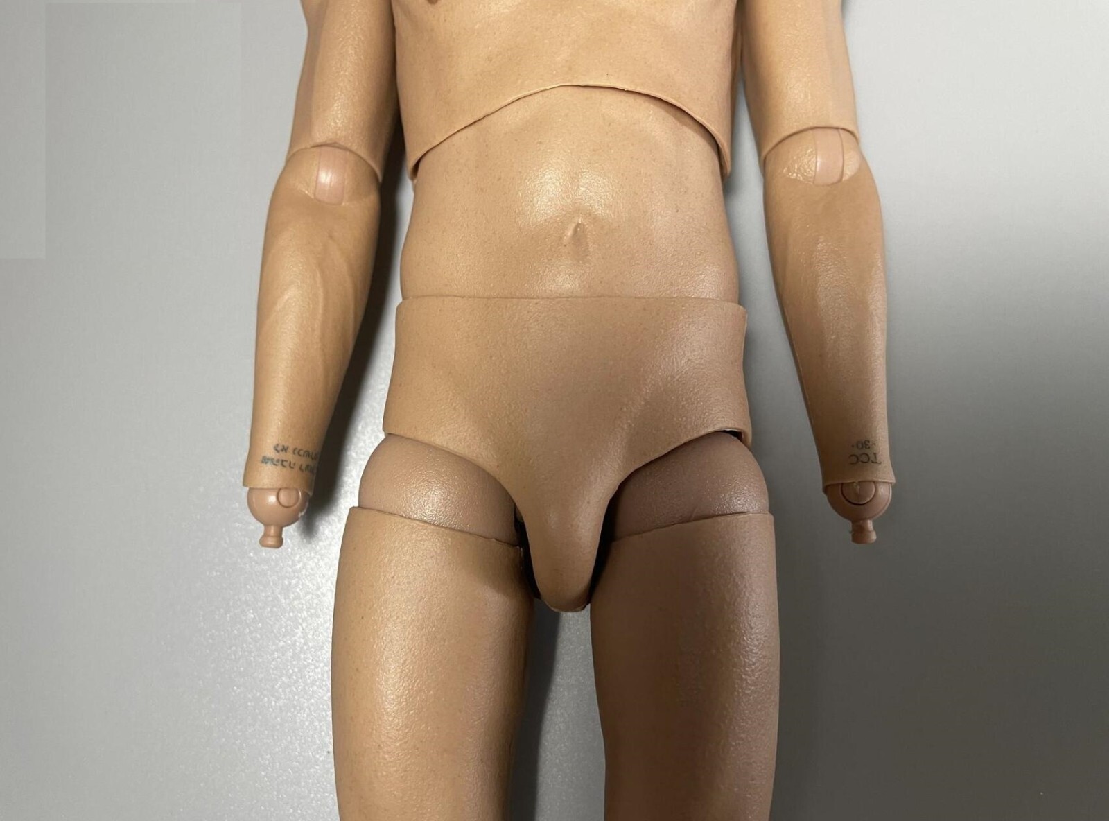 1/6 Sport Muscular Male TAN Tattoo Body Curry for 12″ Hot Toys Enterbay ❶USA❶