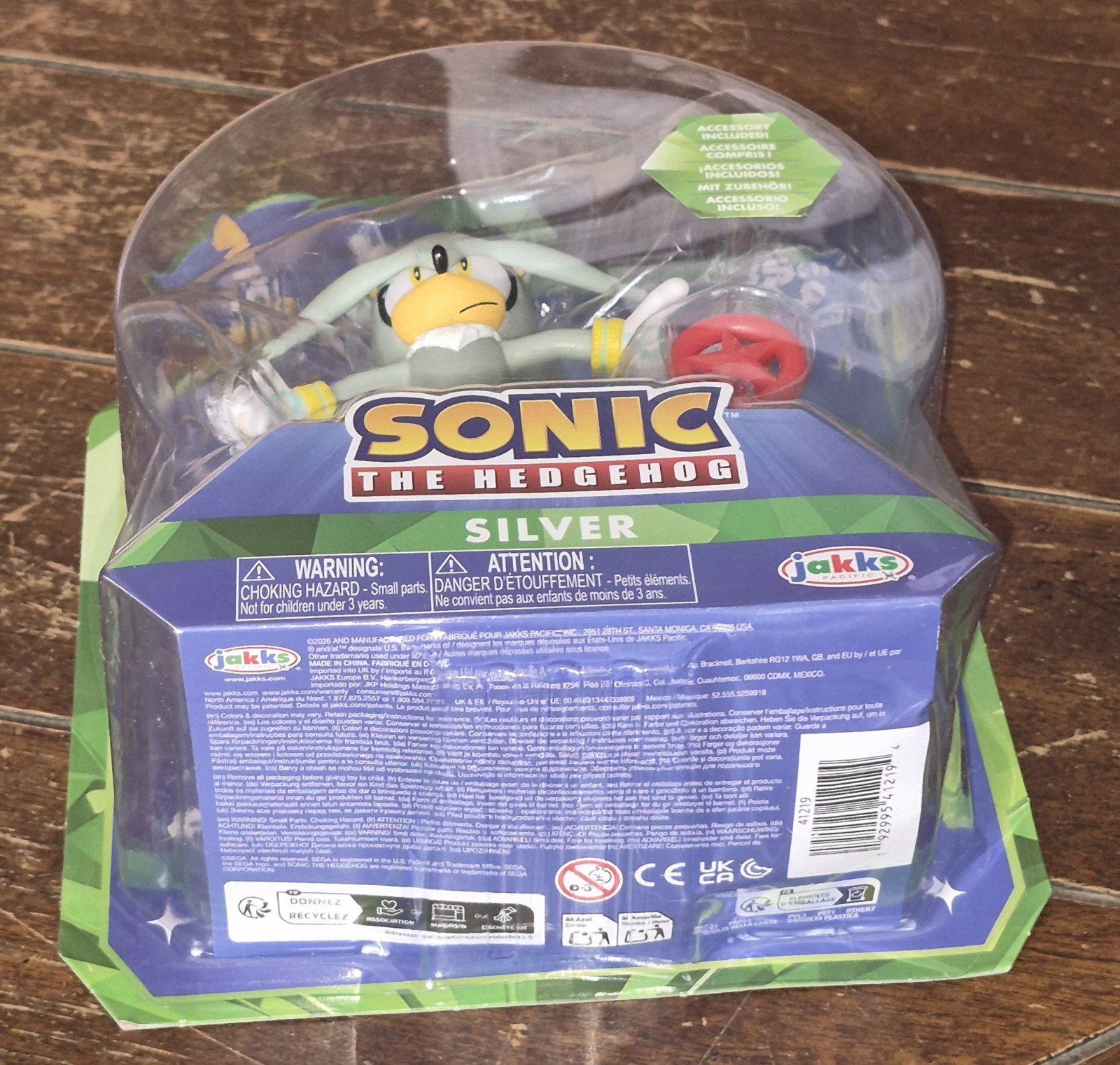 Sonic The Hedgehog 35th Anniversary (2026) SILVER 4″ Figure w/Red Star #41219